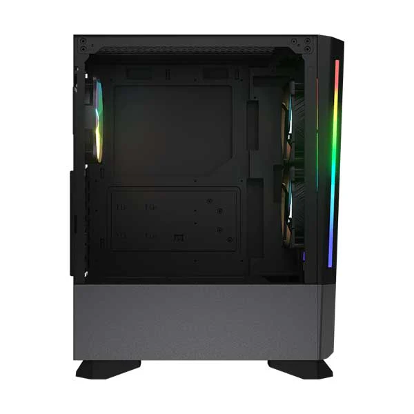 COUGAR MX430 Air RGB Black Compact ARGB Mid Tower Case with Modern Patterned Air Vents - Image 4