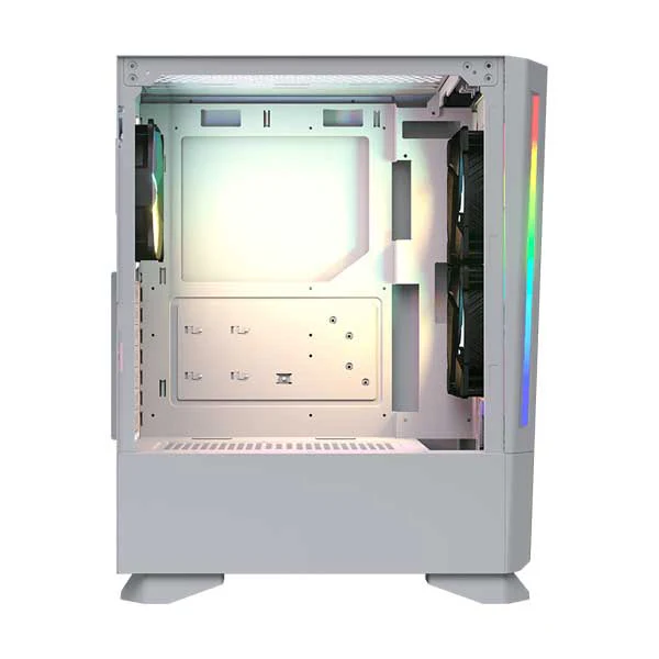 COUGAR MX430 Air RGB White Compact ARGB Mid Tower Case with Modern Patterned Air Vents - Image 4