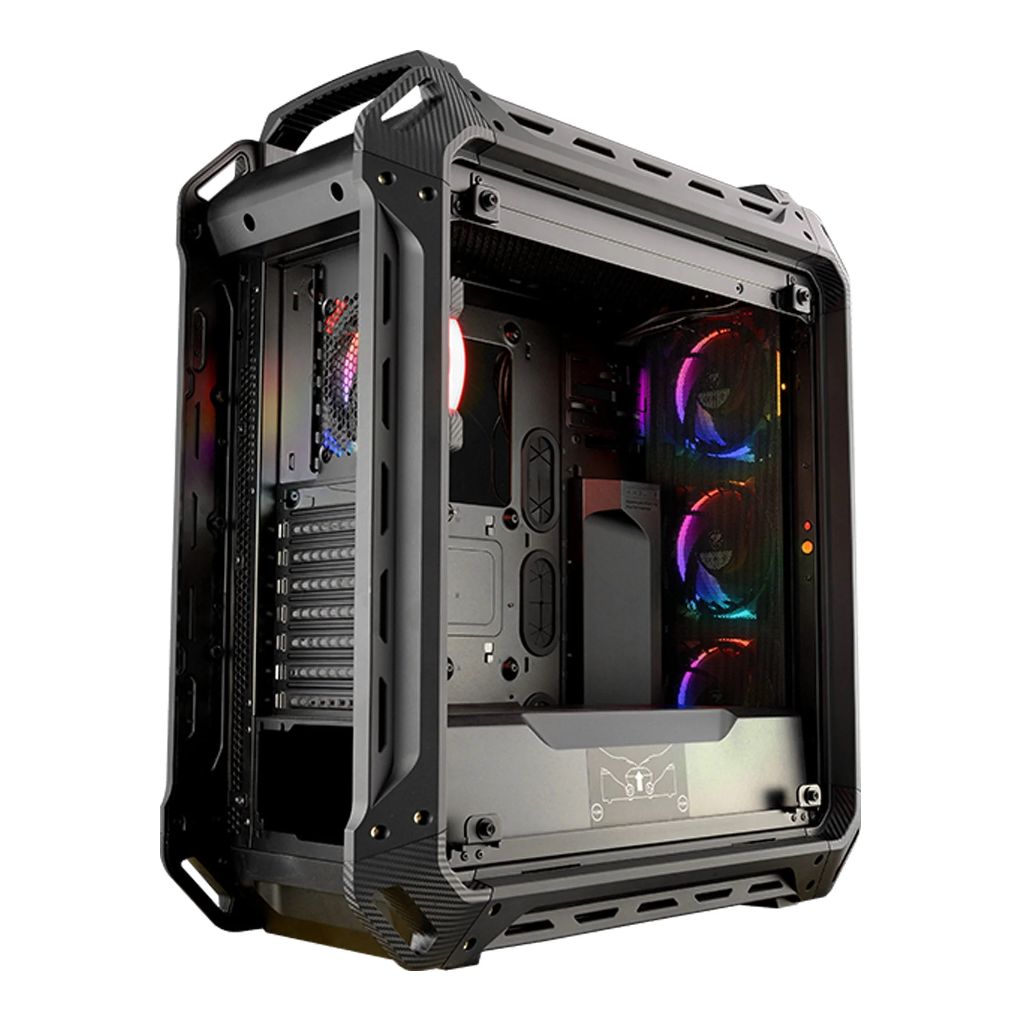 COUGAR PANZER EVO RGB Black LED Tempered Glass Full-Tower ATX Gaming Case with Lighting Remote Control and 4x Vortex ARGB 120mm Fans - Image 3