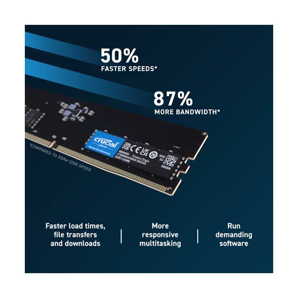 16GDDR5-4800 16GB DDR5 4800MHz UDIMM Memory Module - Image 3