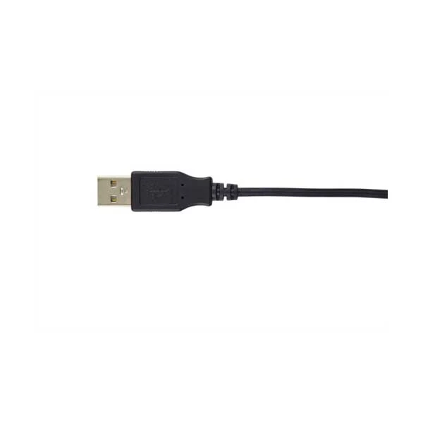 Cyber Acoustics AC-840 USB Mono Headset with In-Line Volume and Mute Controls - Image 2