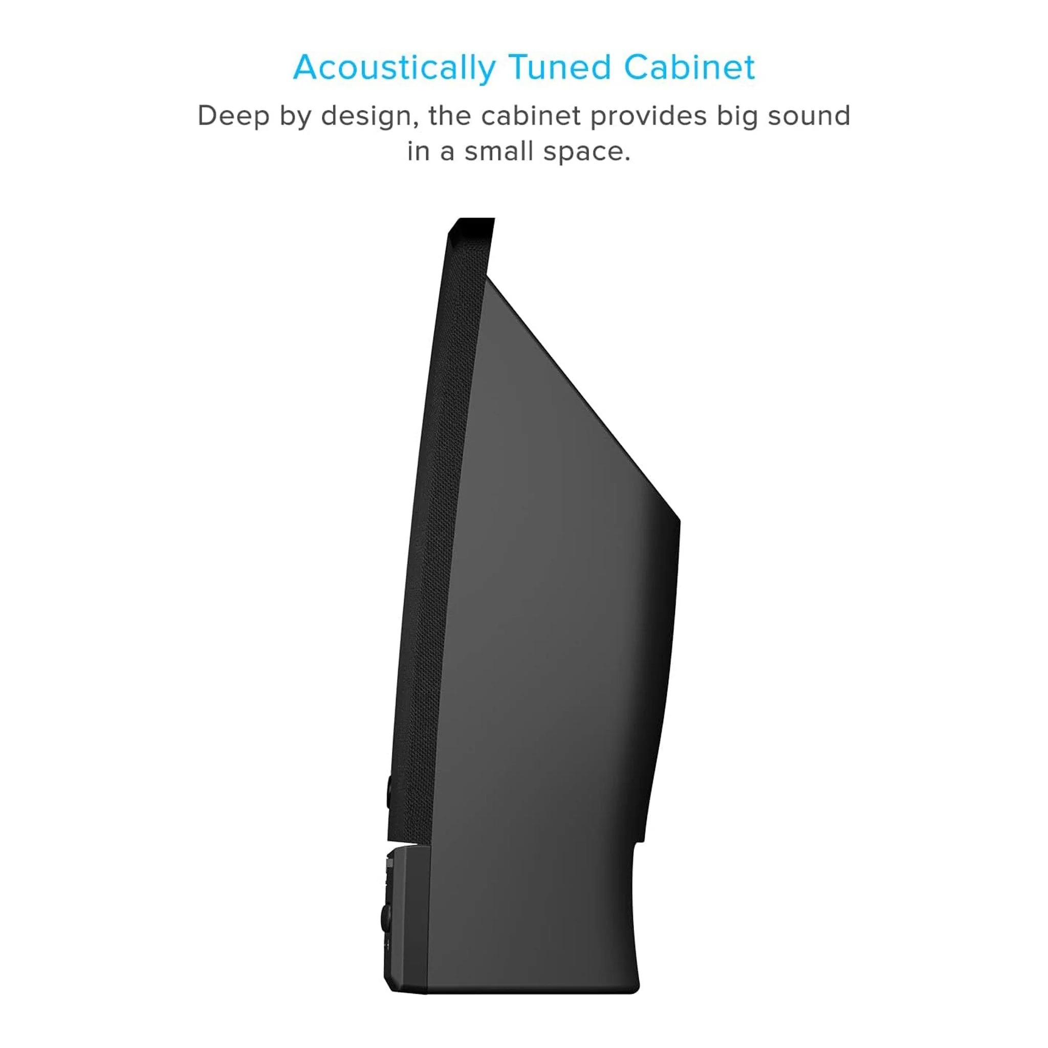 Cyber Acoustics CA-2014USB USB 2.0 Stereo Desktop Speakers - Black - Image 4