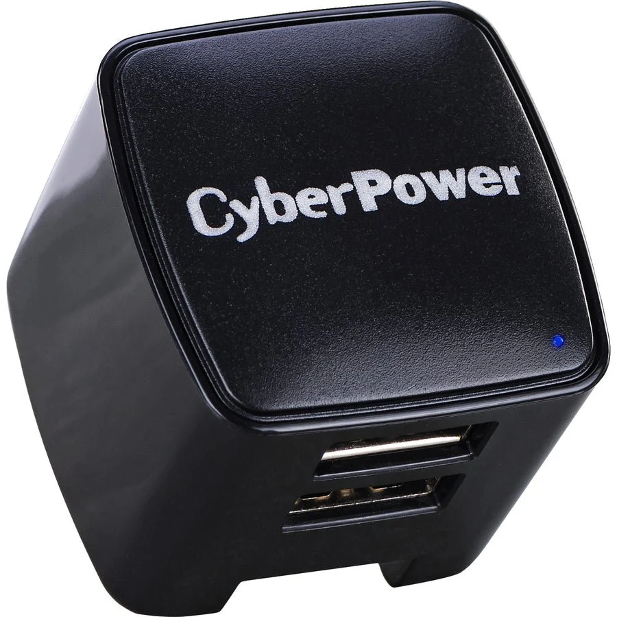 CyberPower TR12U3A 5V 3.1A Dual Port USB Folding AC Plug Wall Charger - Image 3