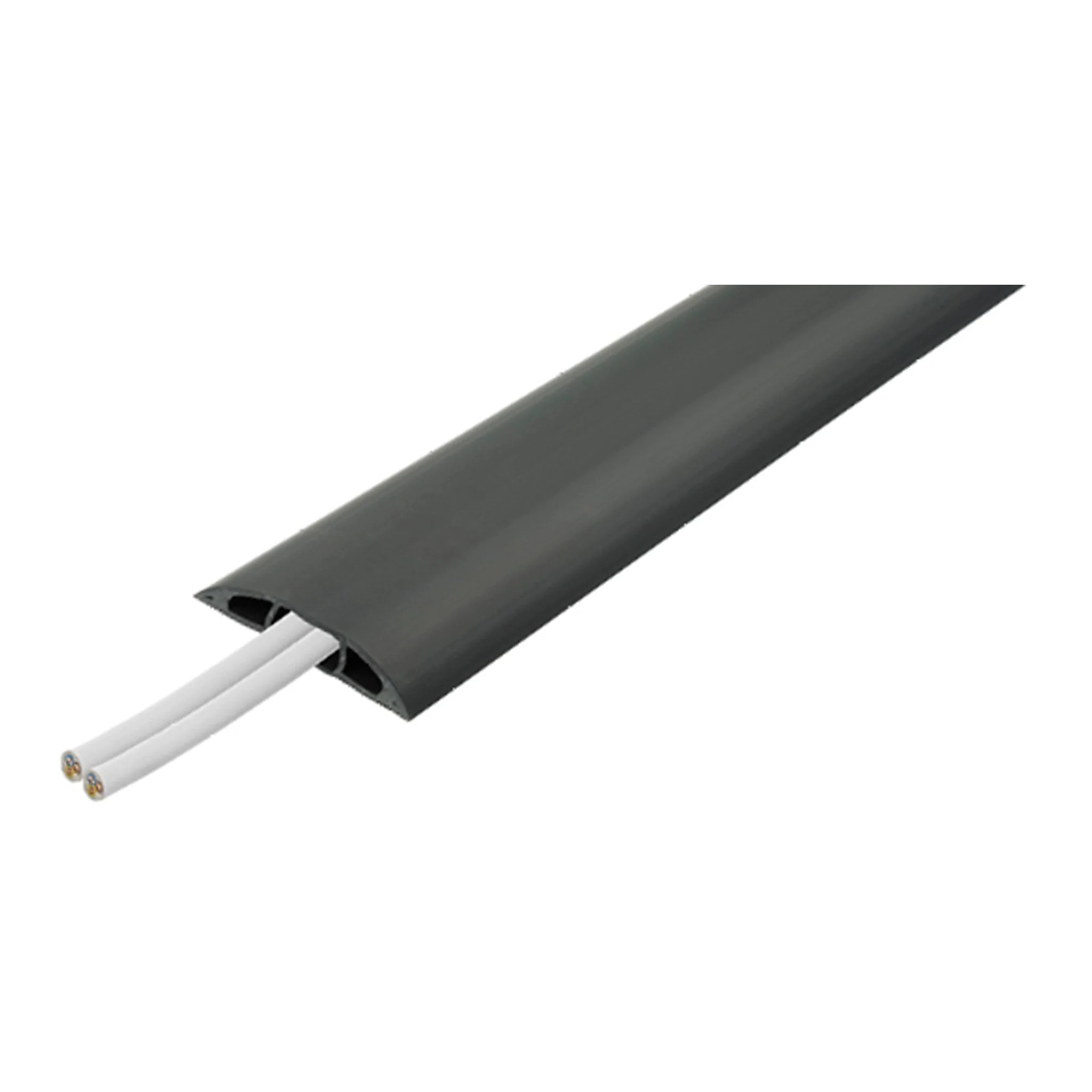 D-Line US/CC-1 6ft Light Duty Floor Cord Cover - Black - Image 3