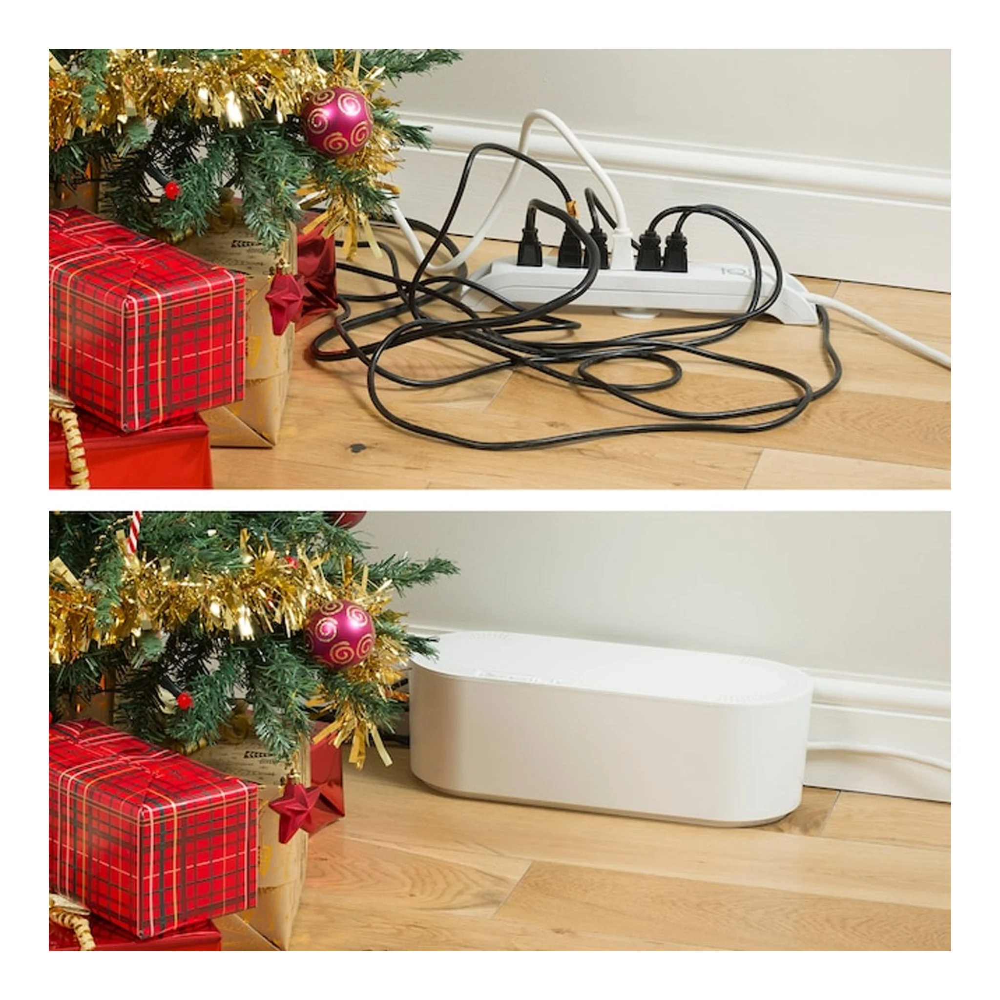 D-Line US/COBLGEW Large Cable Organizer Box - White - Image 5