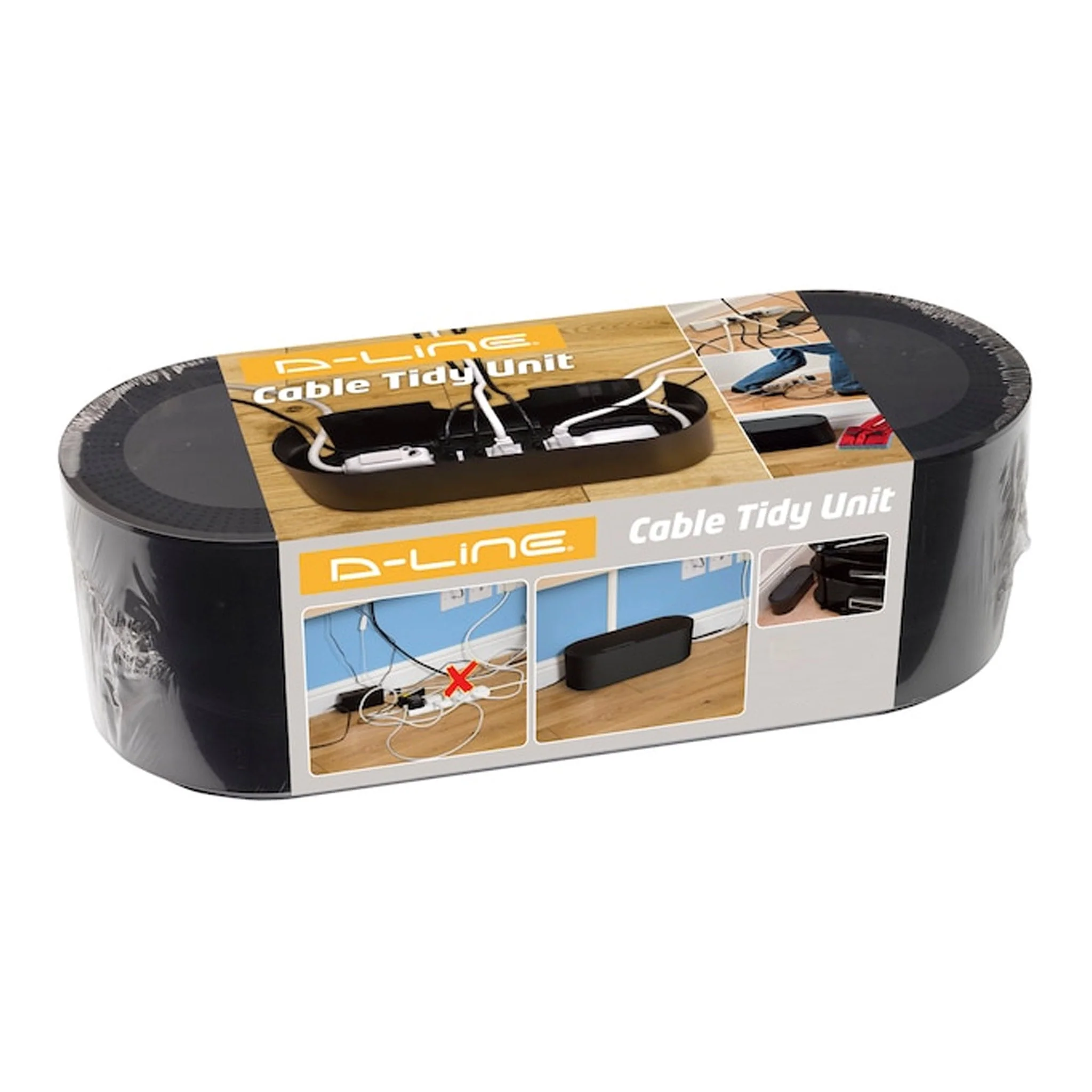 D-Line US/COBSMLB Small Cable Organizer Box - Black - Image 2