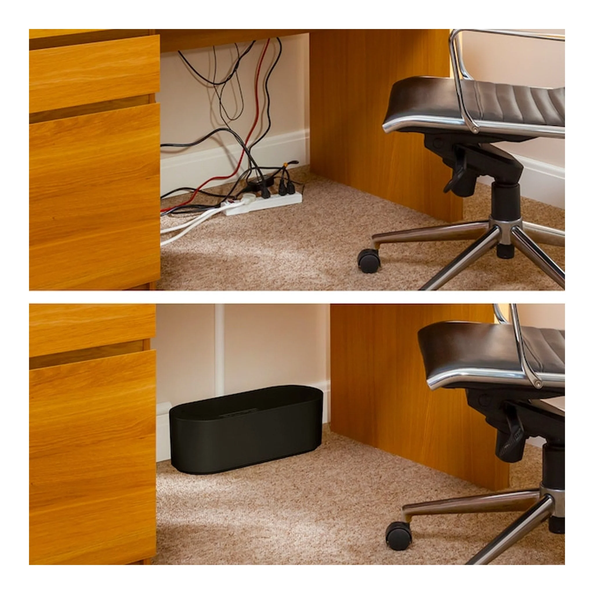 D-Line US/COBSMLB Small Cable Organizer Box - Black - Image 5