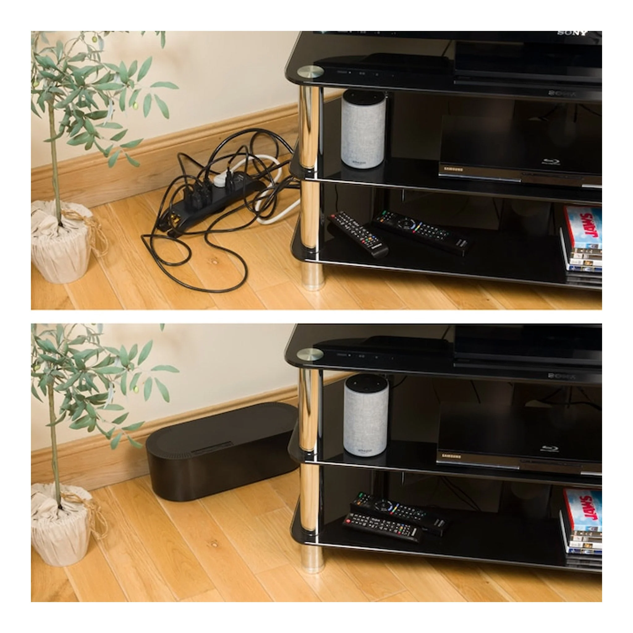 D-Line US/COBSMLB Small Cable Organizer Box - Black - Image 6