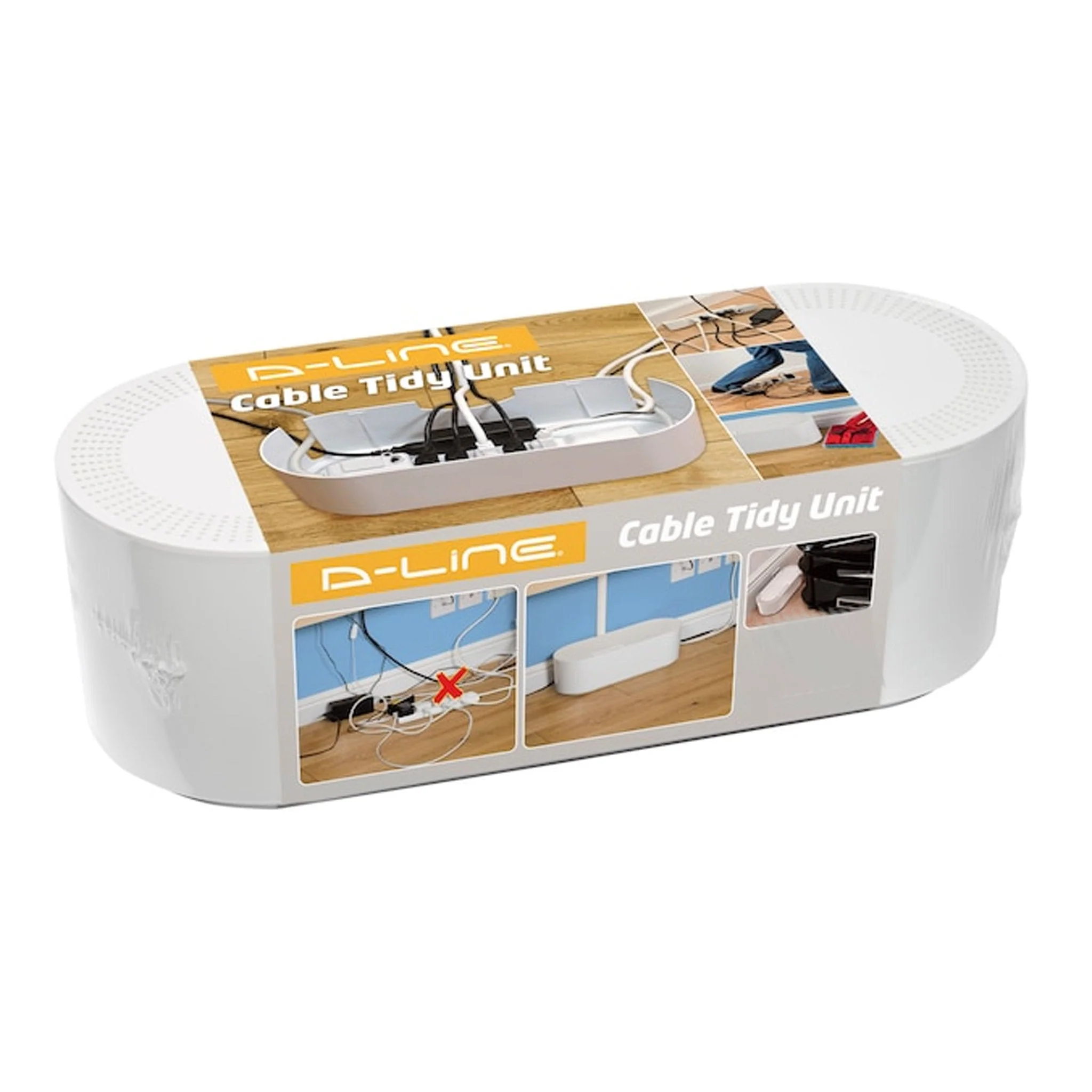 D-Line US/COBSMLW Small Cable Organizer Box - White - Image 2