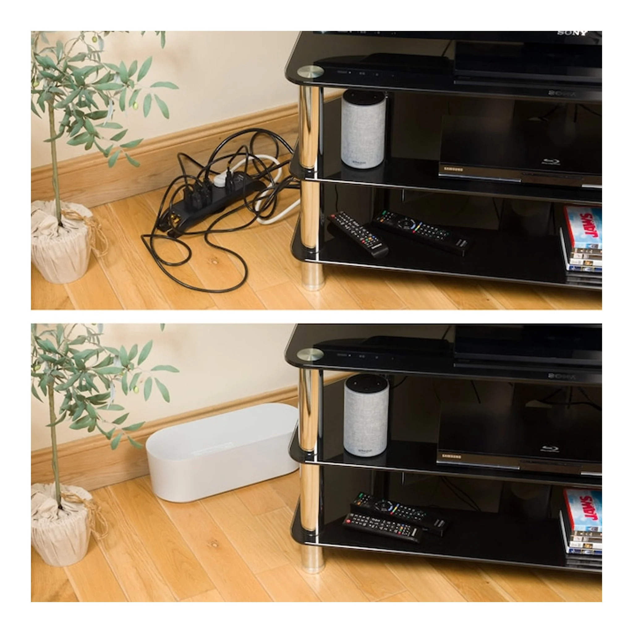 D-Line US/COBSMLW Small Cable Organizer Box - White - Image 6