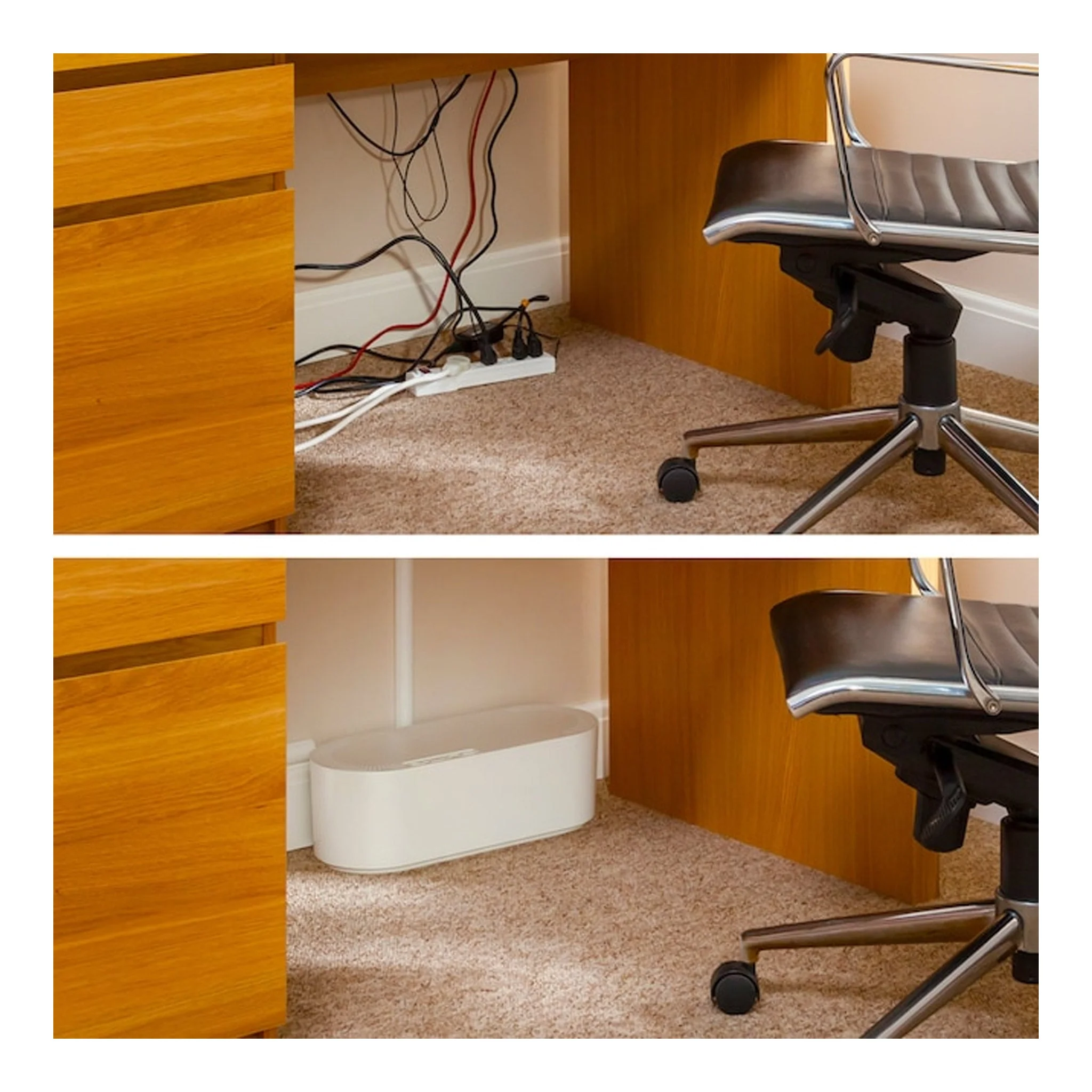 D-Line US/COBSMLW Small Cable Organizer Box - White - Image 7