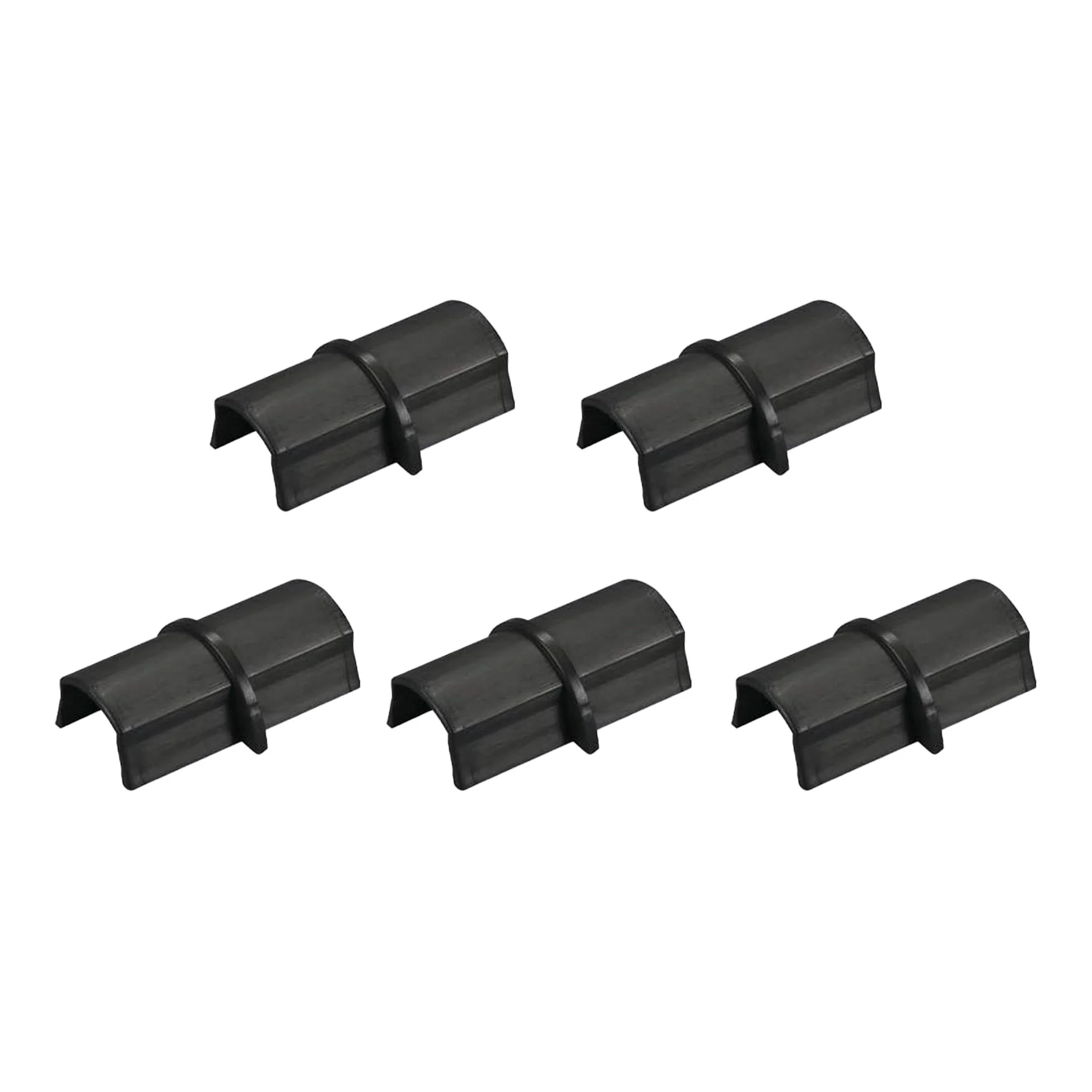 D-Line US/CP3015B-5PK 5-Pack Connector Coupler Mini Cable Raceway Accessory - Black