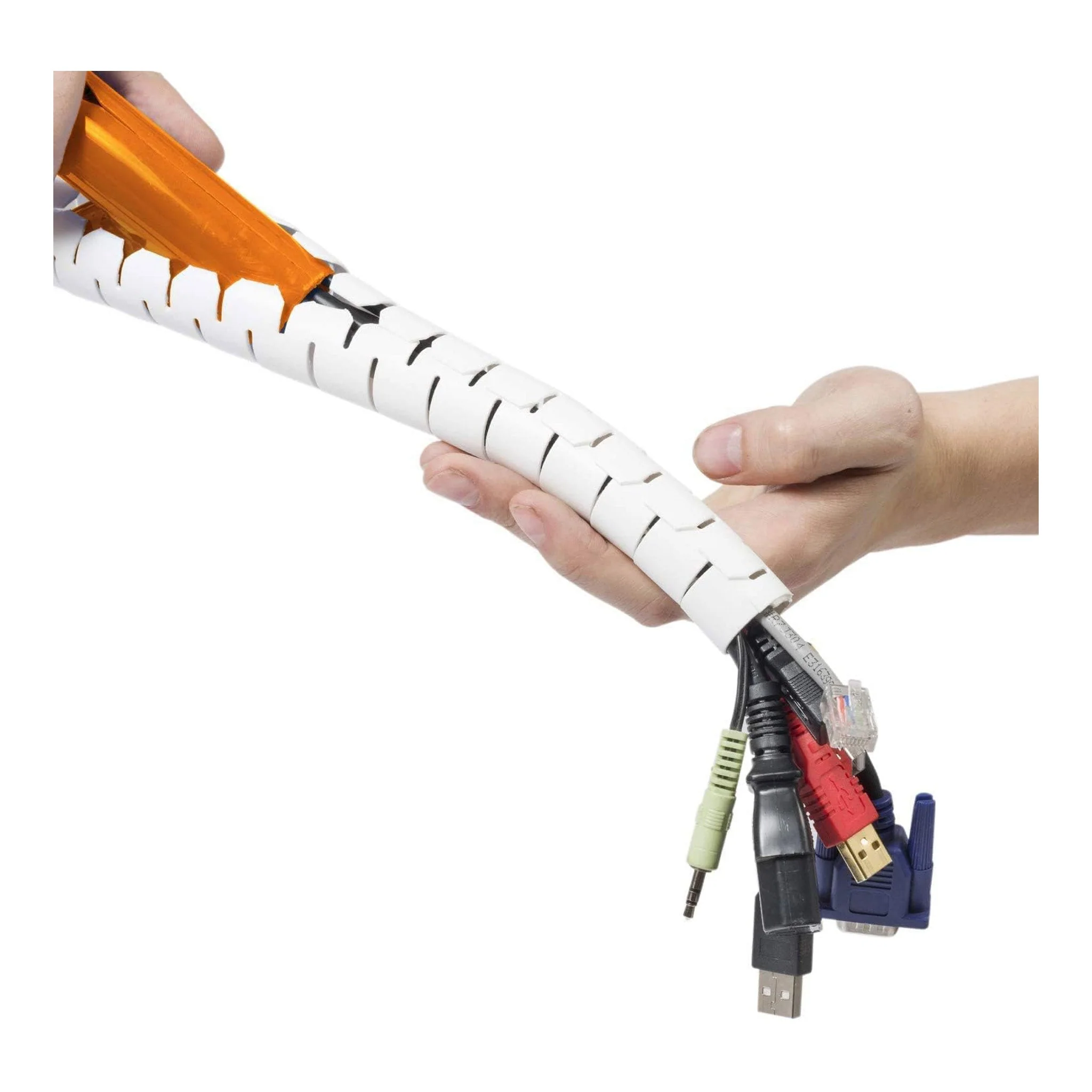 D-Line US/CZ252.5W 8.2ft 1" Cable Zipper - White - Image 2