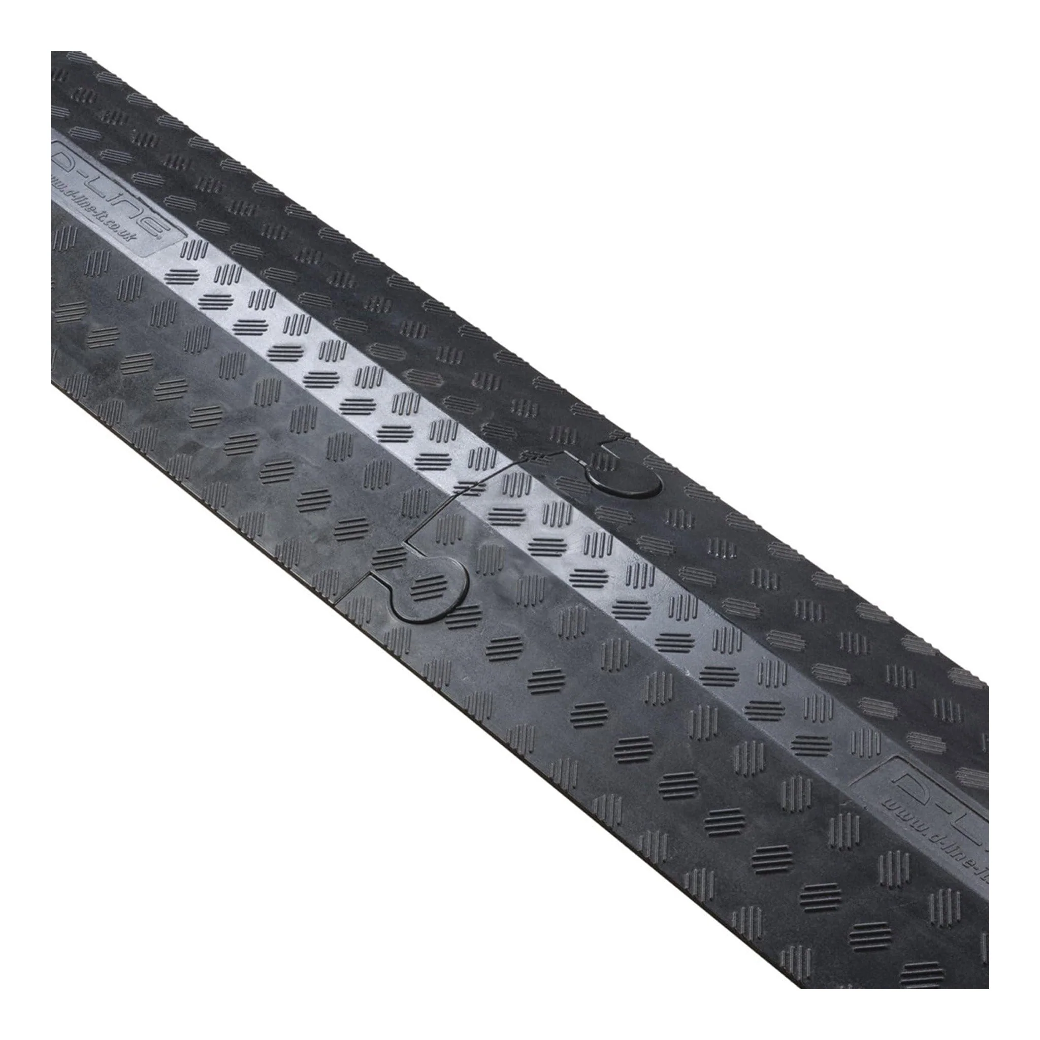 D-Line US/DO-2B765 Heavy Duty Single Channel Floor Cable Protector - 30in Length, 1.77in (W) x 0.78in (H) Cable Cavity - Black - Image 3