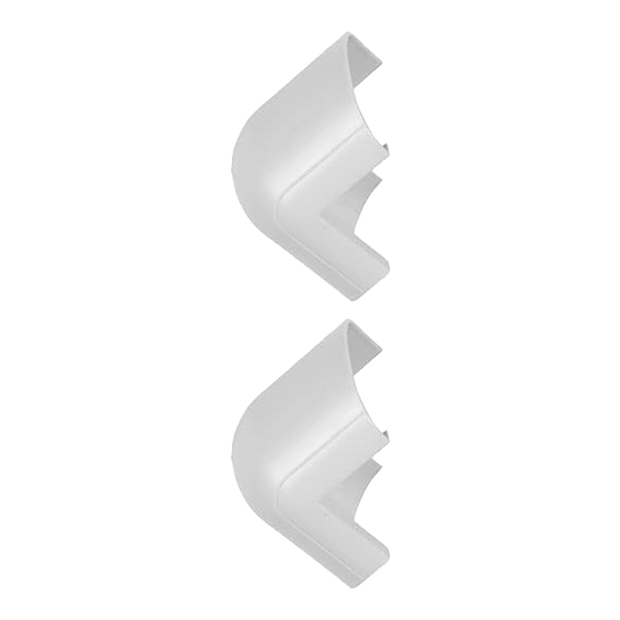 D-Line US/FLEB3015W-2PK 2-Pack 90° External Bend Mini Cable Raceway Accessory - White - Image 2