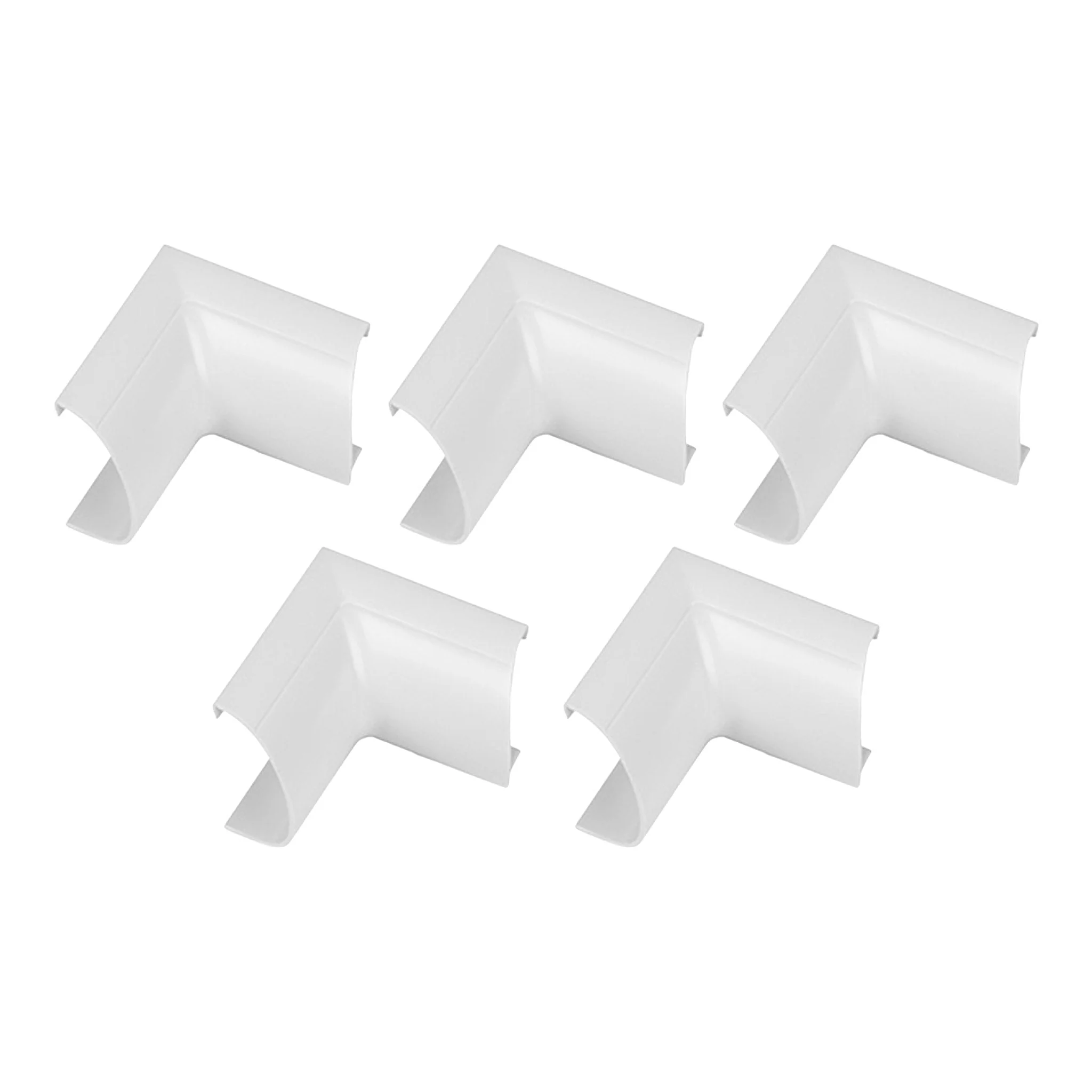 D-Line US/FLIB2010W-5PK 5-Pack Internal Bend Cable Raceway Accessory - White - Image 2