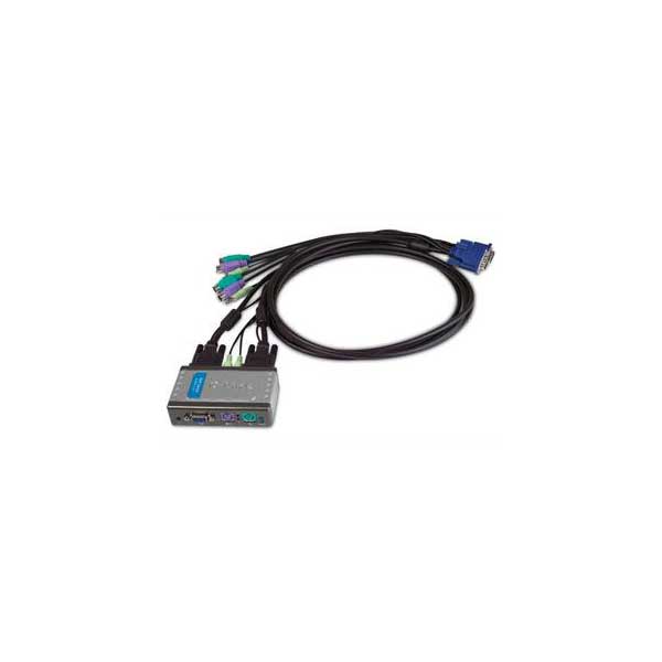 D-Link KVM-121 2-Port PS/2 KVM Switch with Audio Support