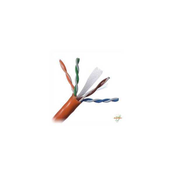 Belden 1585A Orange Cat5e Plenum (CMP) Cable, 23AWG, 4-Pair, 200MHz, Sold By The Foot