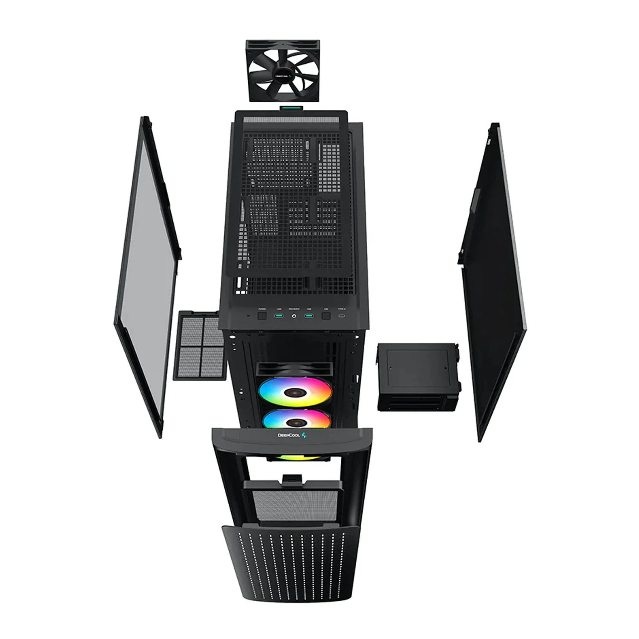 DeepCool R-CK560-BKAAE4-G-1 Black CK560 Mid-Tower ATX Computer Case - Image 16