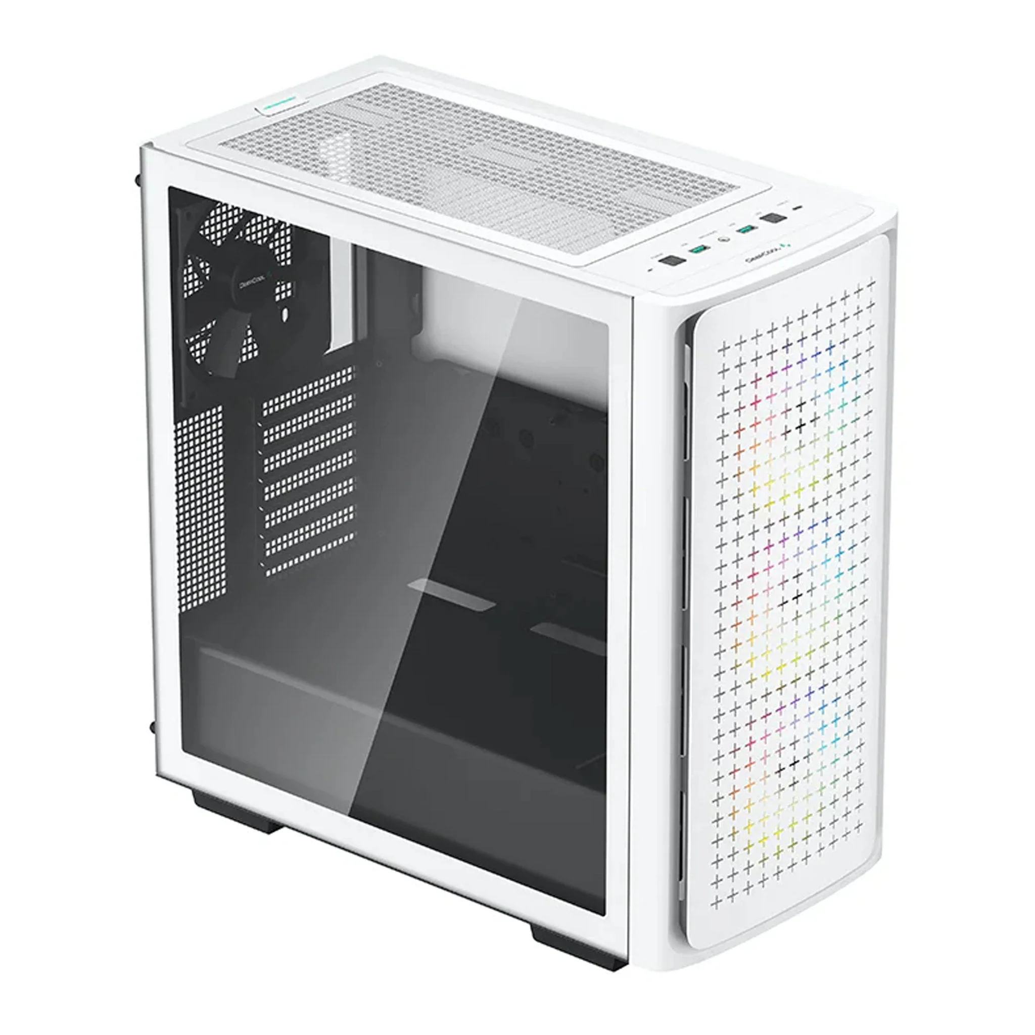 DeepCool R-CK560-WHAAE4-G-1 White CK560 Mid-Tower ATX Case with Tempered Glass Side Panel - Image 2