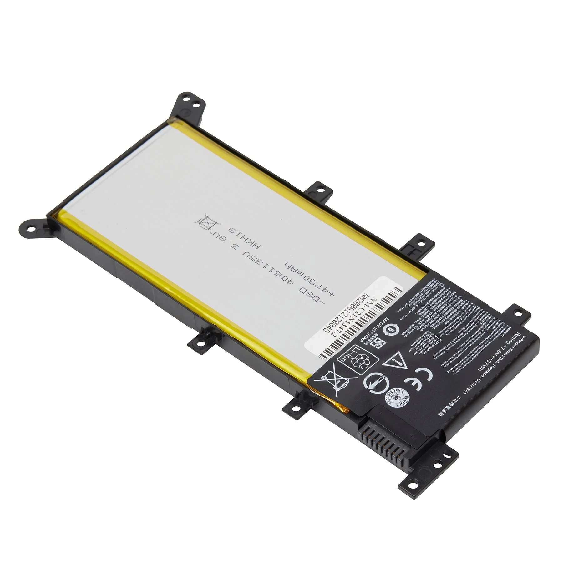 DENAQ NM-C21N1347 7.6 volt 4800 mAh Lithium Ion battery fits the ASUS C21N1347 Laptop