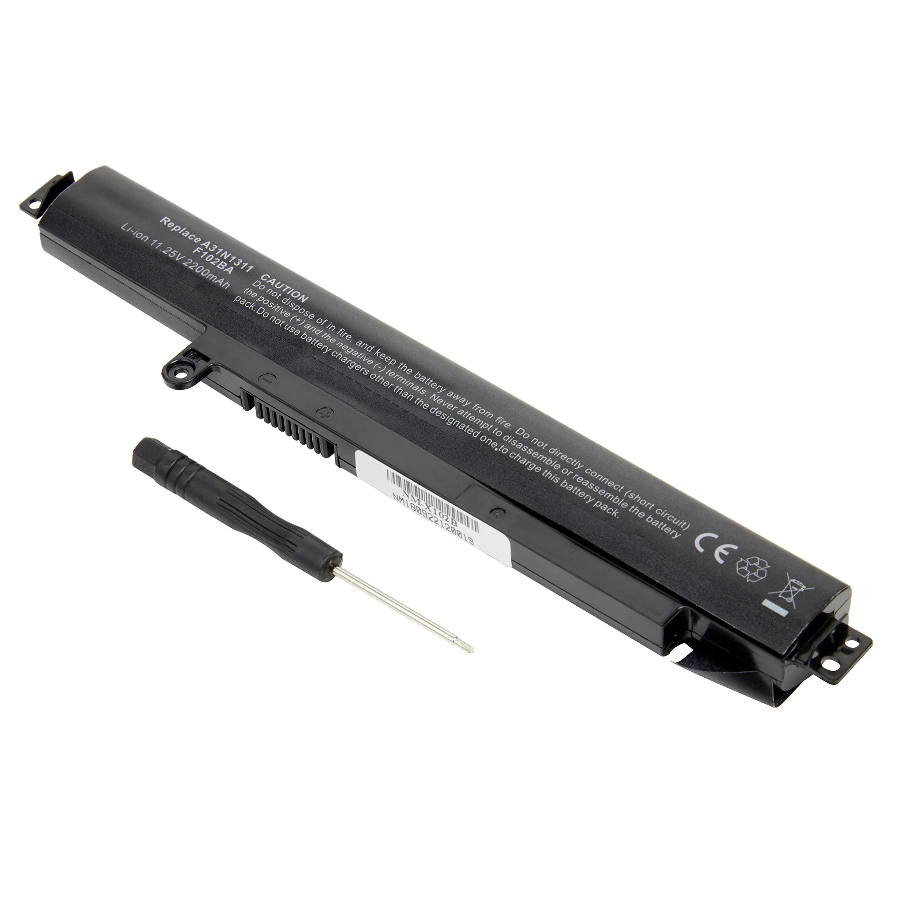 DENAQ NM-X102B 11.25 volt 2900 mAh Lithium Ion battery fits the ASUS F102BA