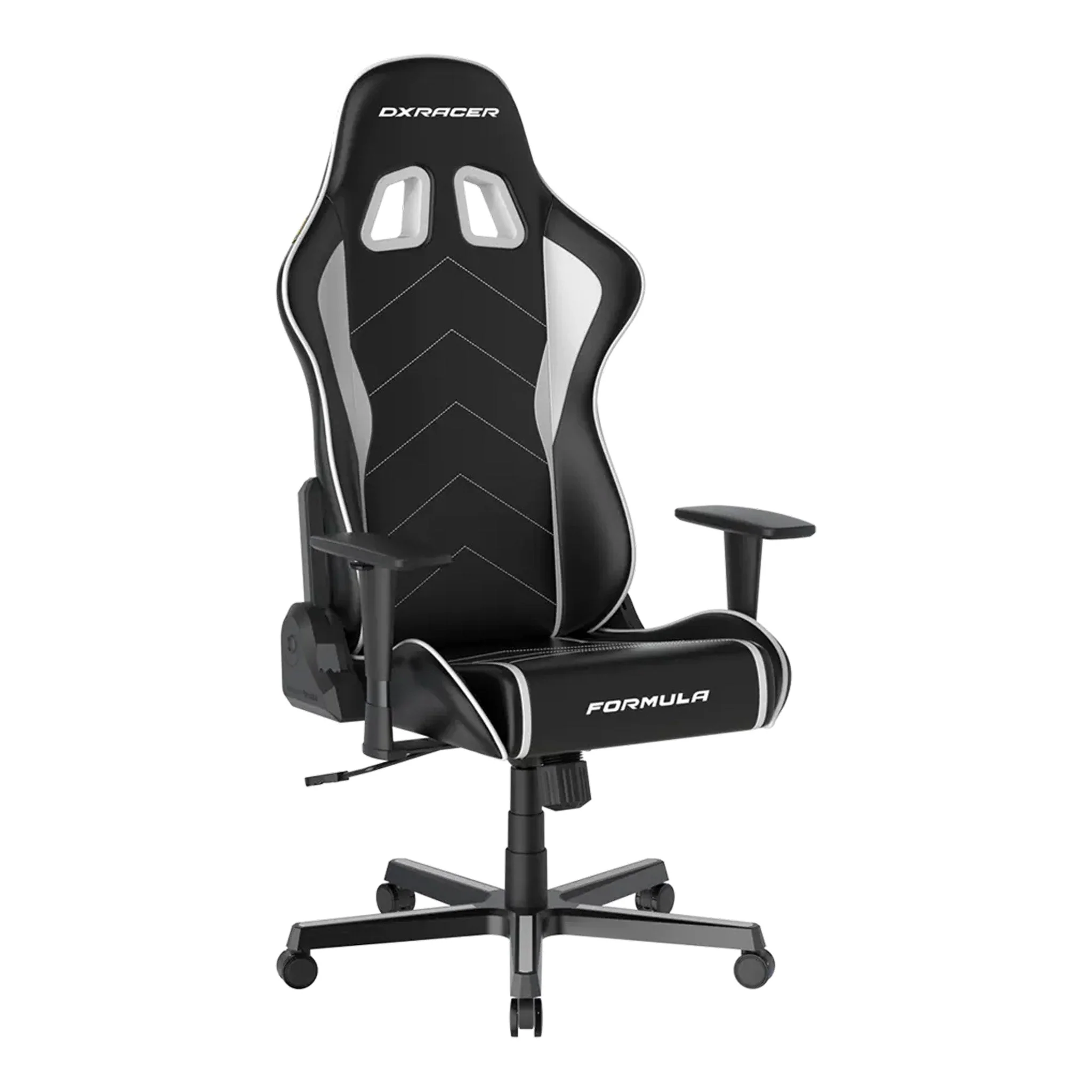 DXRacer Formula Series Black & White Leatherette Ergonomic XL Gaming Chair - GC/XLFH08LTC/NW - Image 3