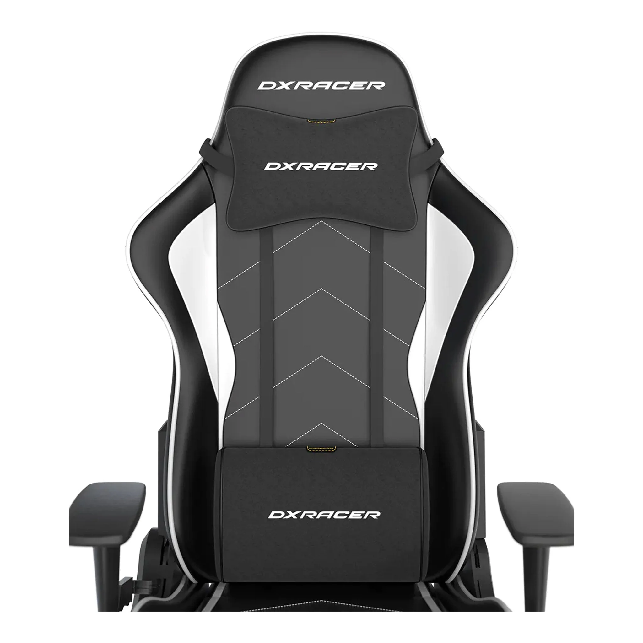 DXRacer Formula Series Black & White Leatherette Ergonomic XL Gaming Chair - GC/XLFH08LTC/NW - Image 4