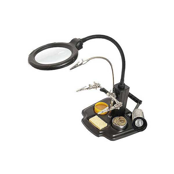 Eclipse Soldering Helping Hand with LED Magnifier