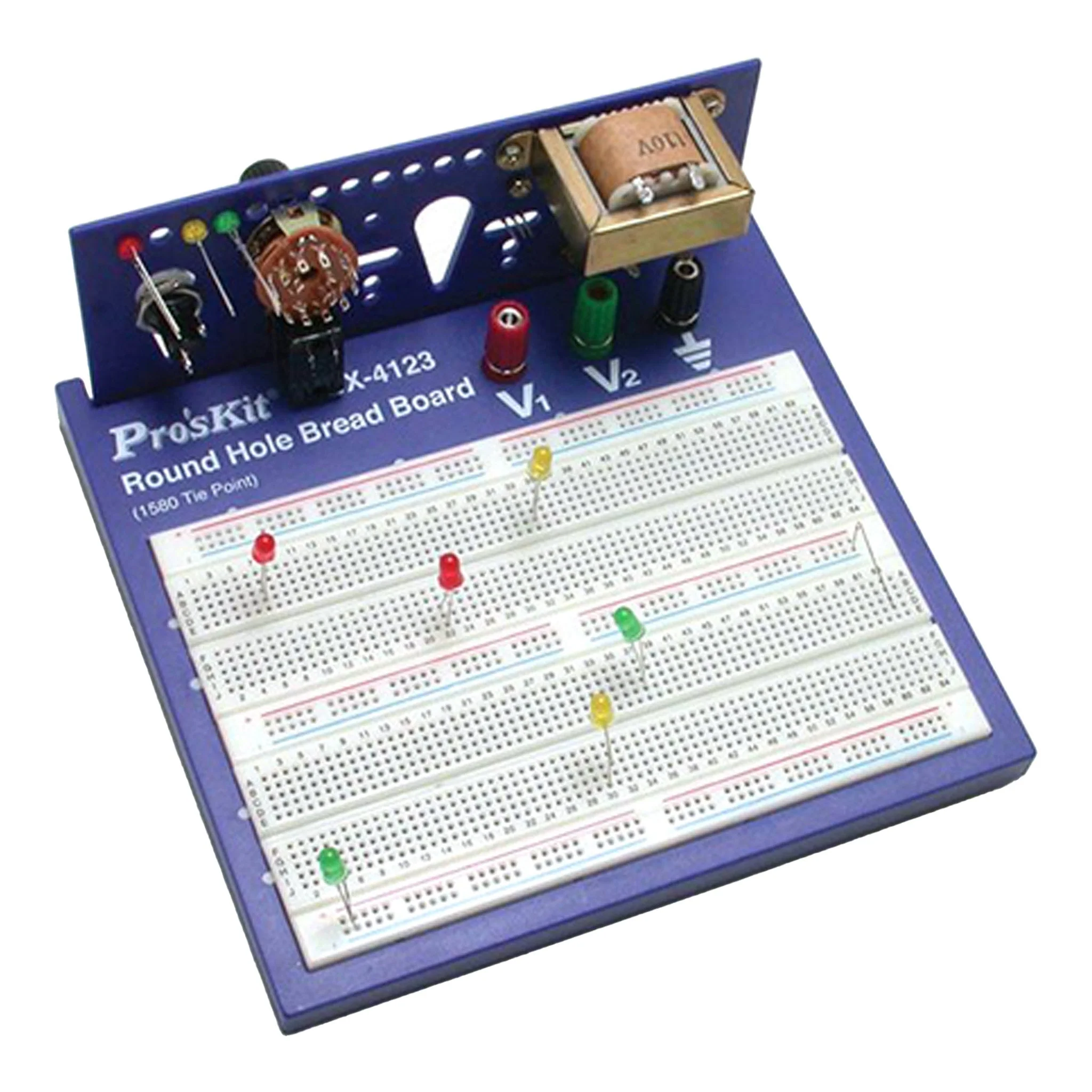 Eclipse Tools 900-248 1580 Tie Points Round Hole Breadboard