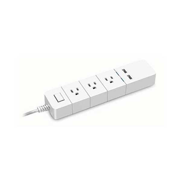 ECO4LIFE ASHPS05F SmartHome WIFI 3-Port Power Strip with USB Charging