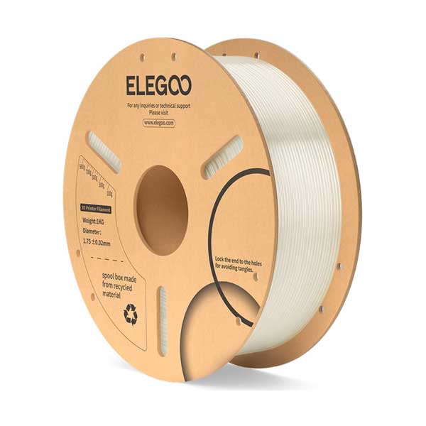 ELEGOO PLA 3D Printer Filament 1.75mm 1KG | Translucent | High-Precision | PLA-175-TL-1KG
