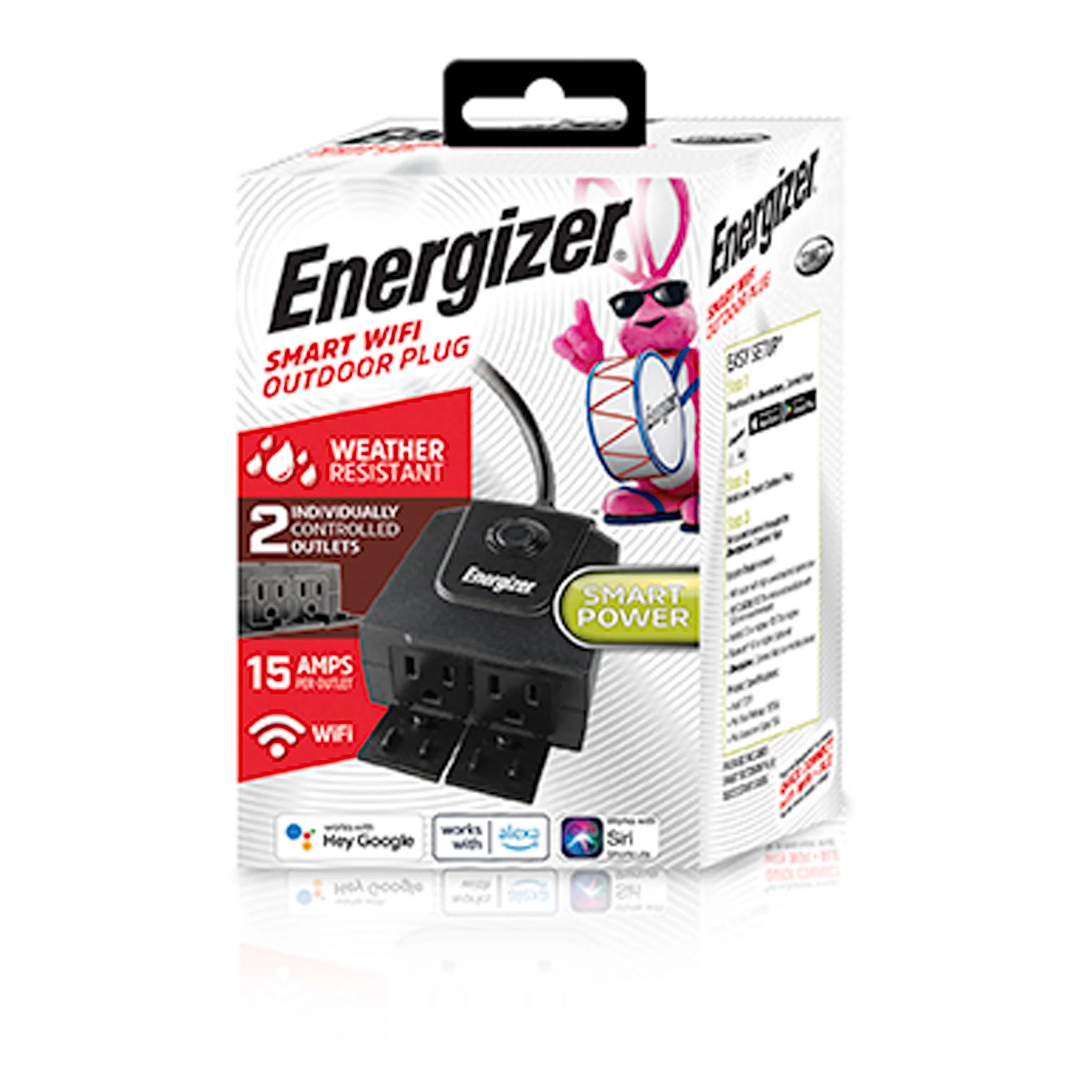 Energizer EOX3-1002-BLK 2nd Gen Smart Wi-Fi Outdoor Plug - Image 3