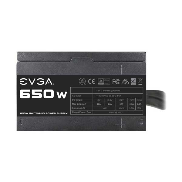 EVGA 100-N1-0650-L1 650W ATX Quiet Cooling ATX Power Supply with Built-In Heavy-Duty Protections - Image 3