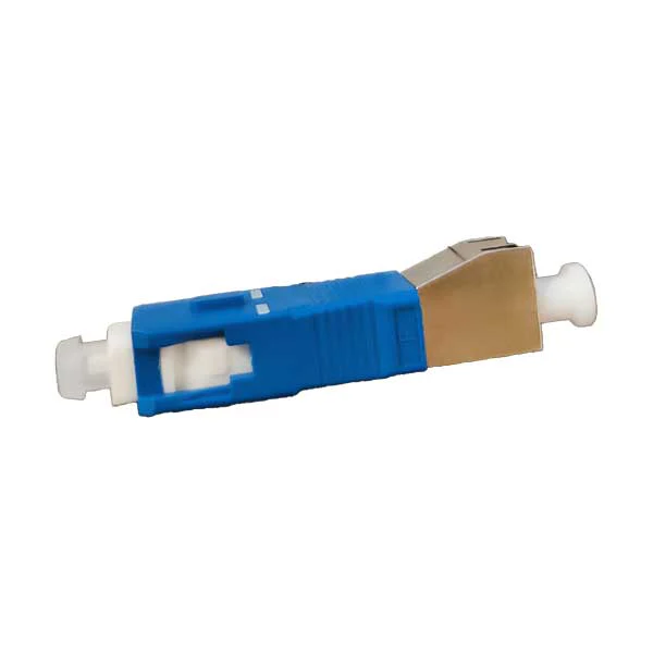 Female LC-UPC / Male SC-UPC Simplex SM Plastic Non-Flanged Hybrid Adapter