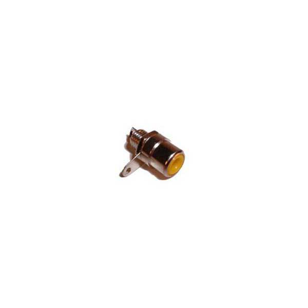 Female RCA Chassis-Mount Connector (Yellow)