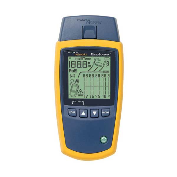 Fluke Networks MS2-100 MicroScanner2 VDV and Network Cable Tester