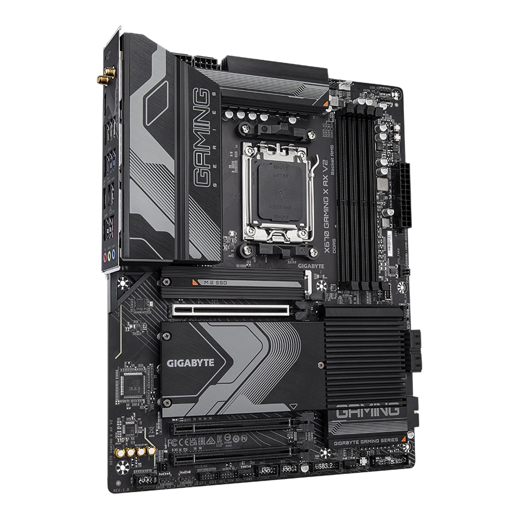 Gigabyte X670 GAMING AX V2 AMD AM5 ATX Ultra Durable Gaming Motherboard - Image 2