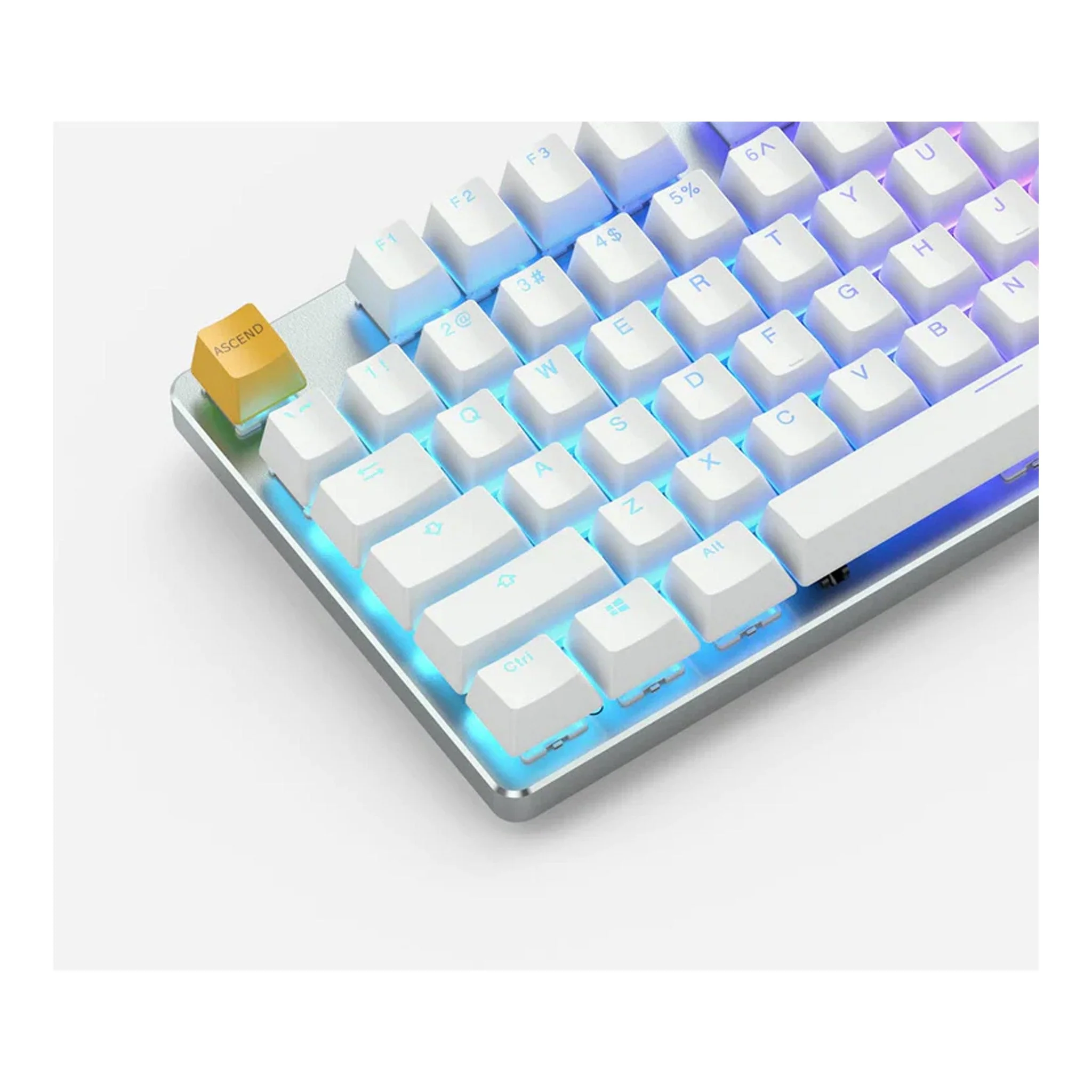 Glorious GLO-GMMK-FS-BRN-W GMMK White Ice Edition Full Size Modular Mechanical Keyboard - Image 4