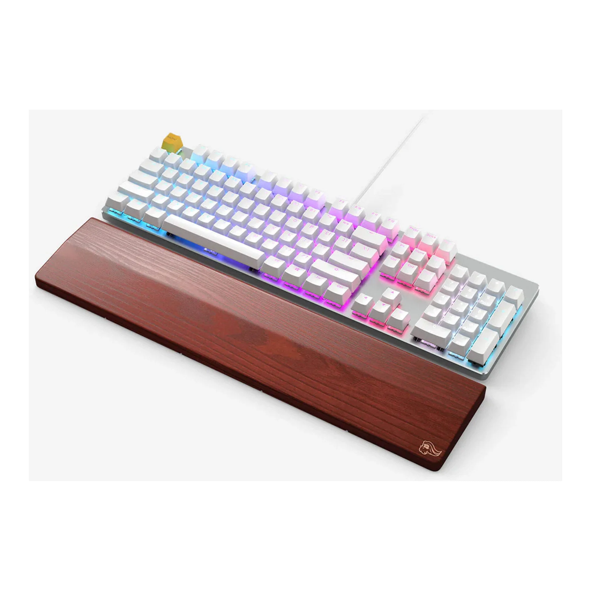 Glorious GLO-GMMK-FS-BRN-W GMMK White Ice Edition Full Size Modular Mechanical Keyboard - Image 5