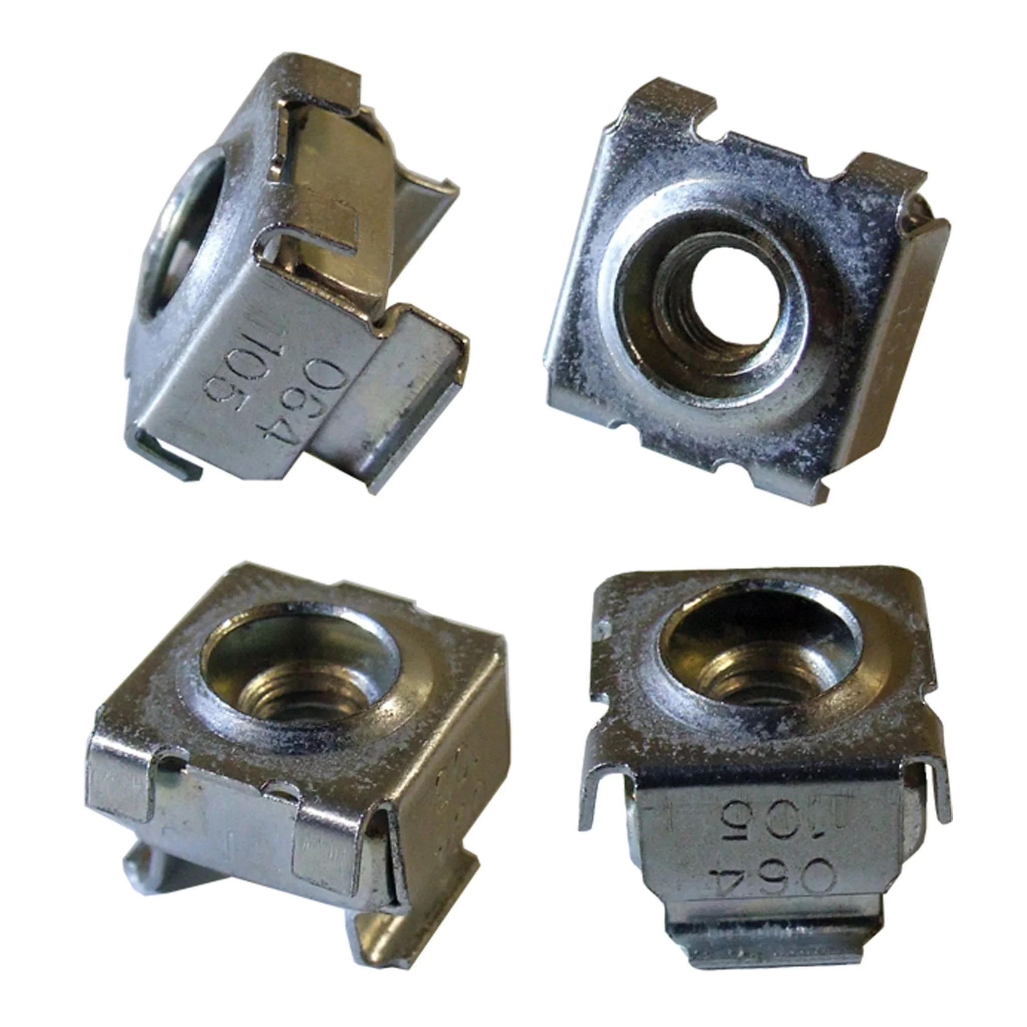 Hammond 1421CNA25 25-Pack Heat-Treated 10-32 Mounting Profile Square Hole Cage Nut