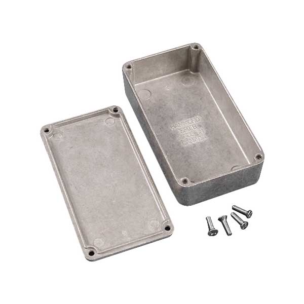 Hammond Manufacturing 1590B 4.43 in x 2.38 in x 1.22 in General Purpose Diecast Aluminum Enclosure Project Box