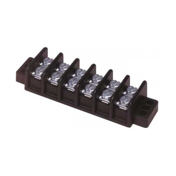 Heavy Duty 30 Amp Dual Row Terminal Block - 6 Pole