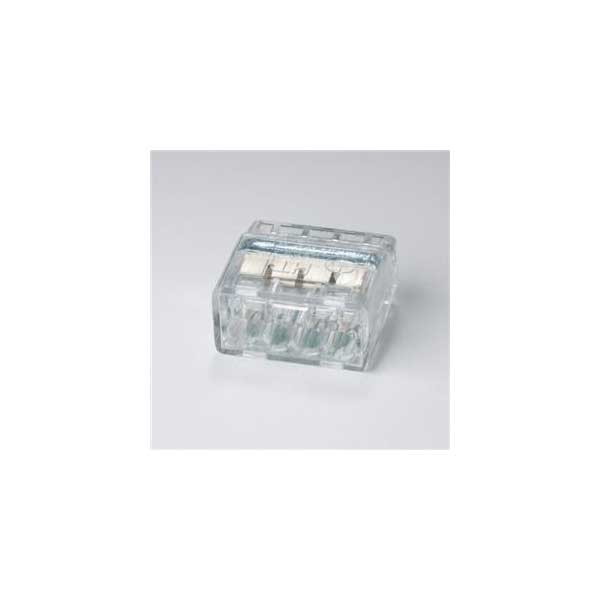 HellermannTyton HECP-4 HelaCon Plus Wire Connector, 4-Port, Clear