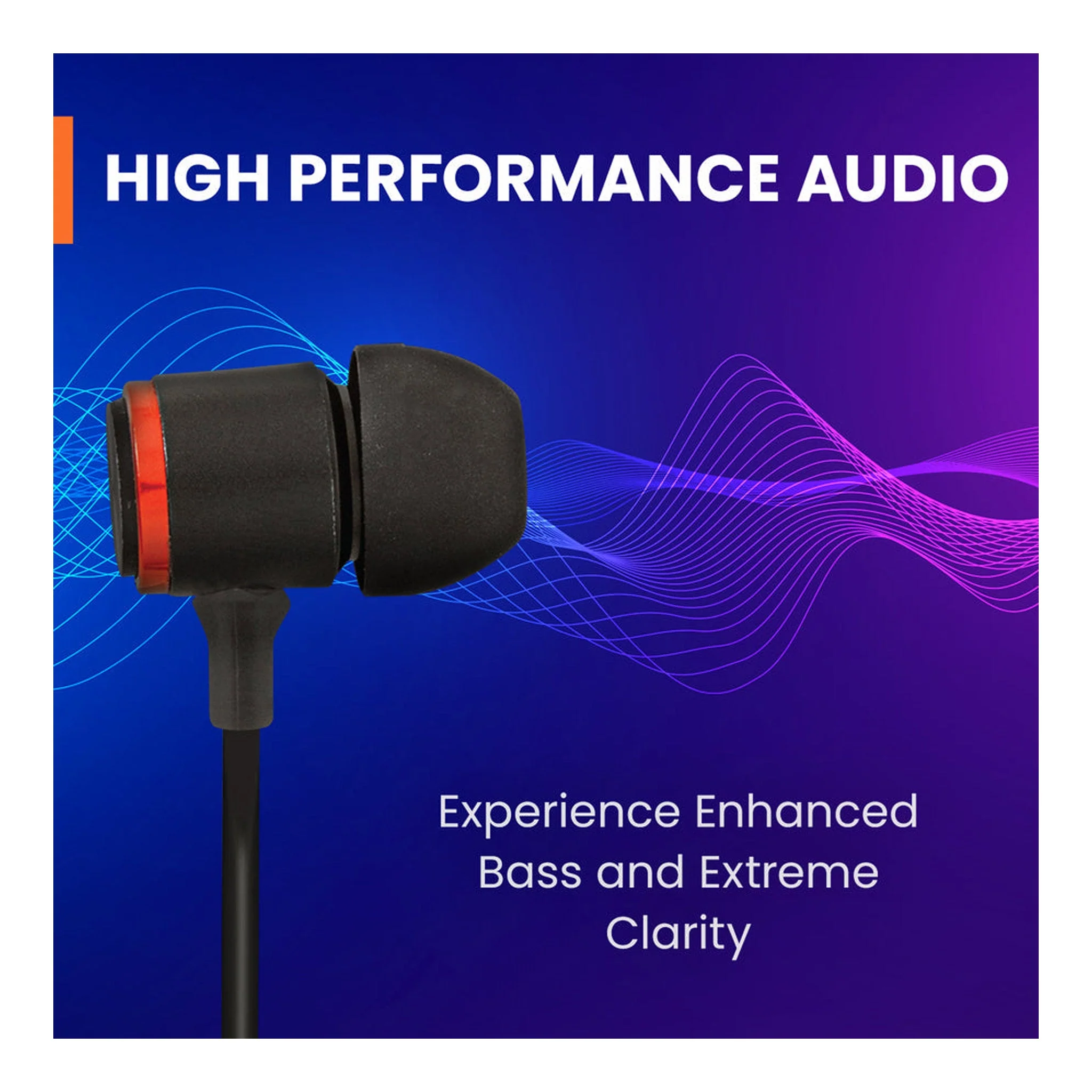 Helix ETHAUD35 3.5mm HD Audio High Fidelity Earbuds - Black - Image 3
