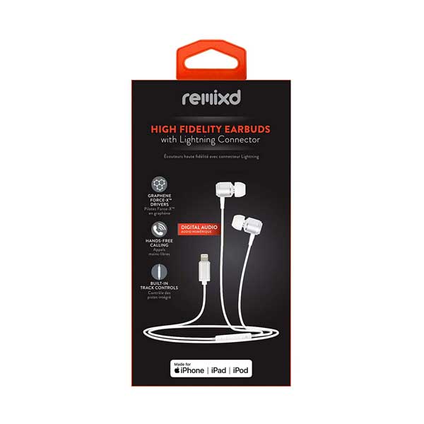 Helix ETHAUDLT Remixed High Fidelity Earbuds with Microphone and Lightning Connector - Image 3