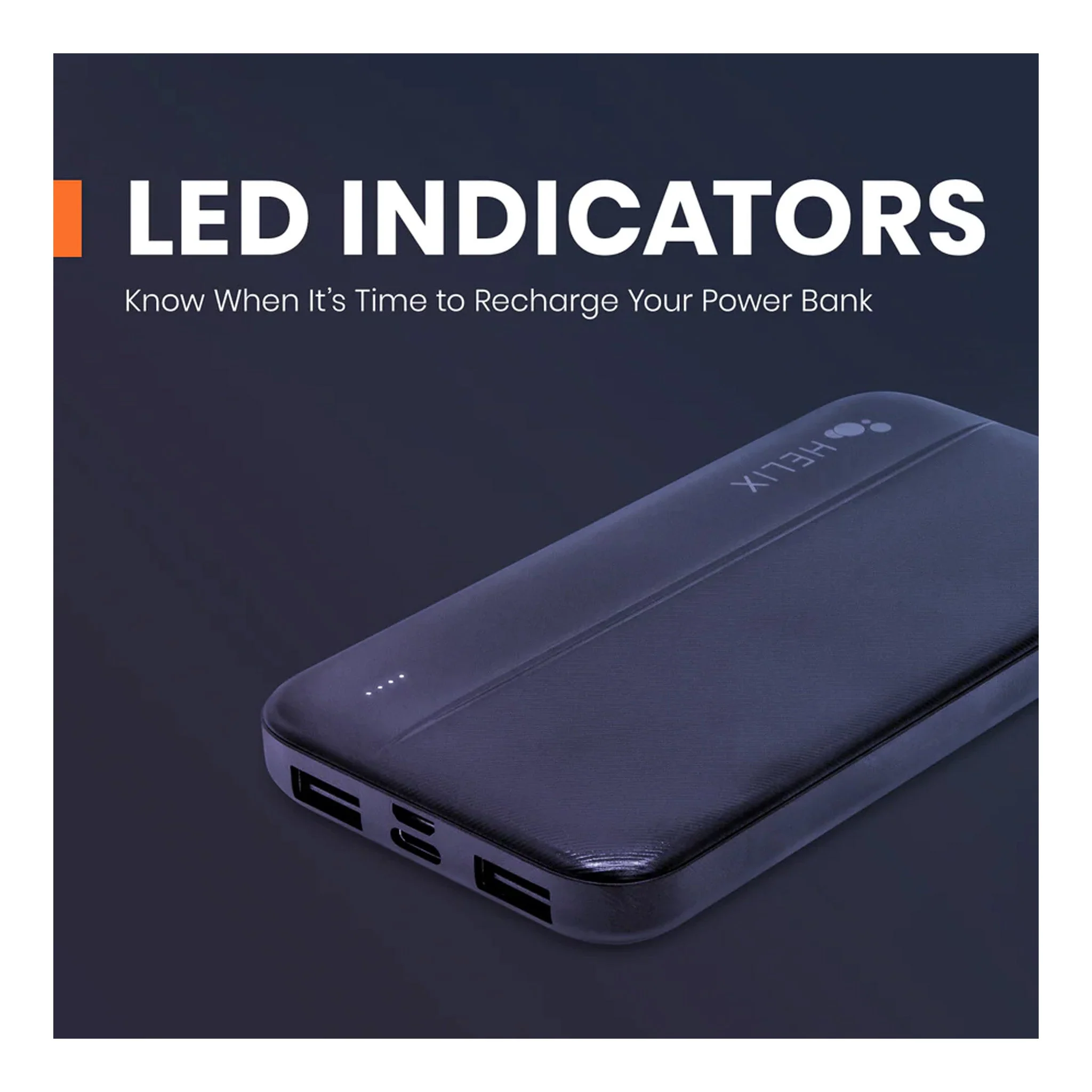 Helix ETHPB10PD 10,000 mAh Power Bank with Dual USB-A Ports - Image 6
