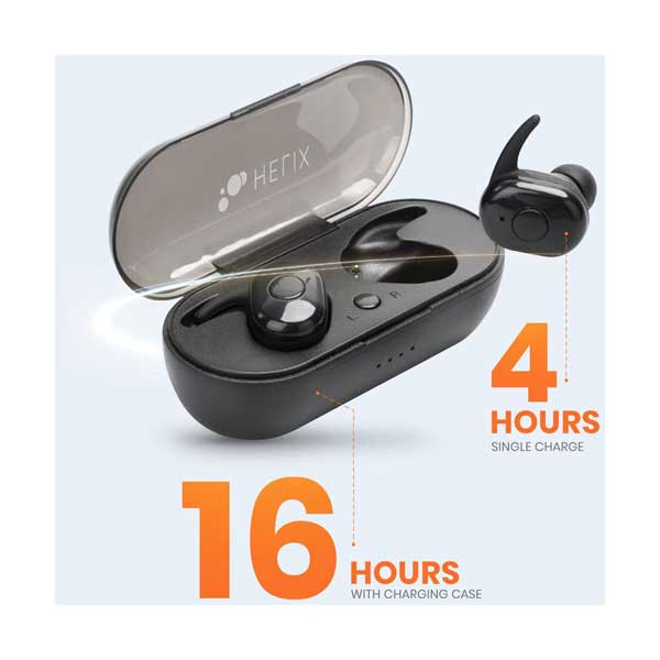 Helix ETHTWC True Wireless Earbuds with Portable Charging Case - Image 2