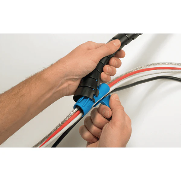 HellermannTyton 161-62001 1 Inch Helawrap Cable Sleeve, Black, 10FT Roll - Image 3