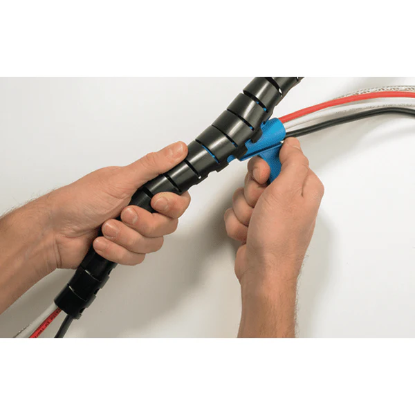 HellermannTyton 161-62001 1 Inch Helawrap Cable Sleeve, Black, 10FT Roll - Image 4